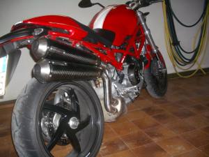 Fresco Doppel-Schalldämpfer konisch hochgelegt Ducati Monster S2